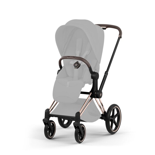 Cybex Priam Style stroller set Cozy Beige,Frame Chrome Brown- Style Collection - Cybex