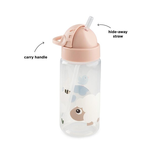 Done by Deer straw bottle 350ml, Tiny farm Powder - Done by Deer