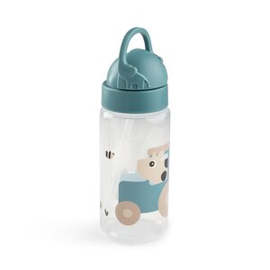 Done by Deer kõrrega joogipudel Tiny farm 350 ml Blue - Done by Deer