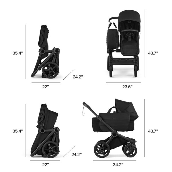Bugaboo Donkey 6 double stroller set Fern Green - Bugaboo