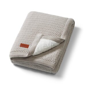 BabyOno cotton blanket with fleecing lining 75x100cm Grey - BabyOno