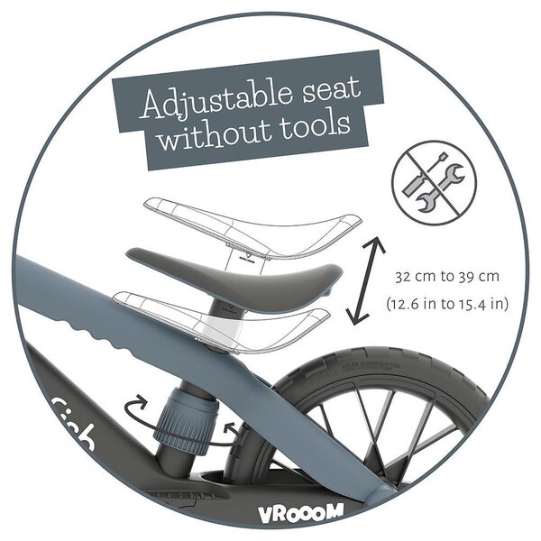 Chillafish BMXie Vroom jooksuratas Anthracite - Chillafish