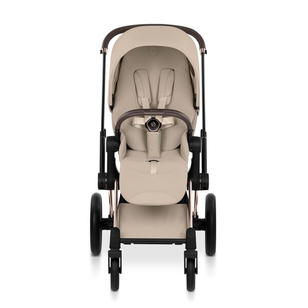 Cybex Priam Style stroller set Cozy Beige,Frame Chrome Brown- Style Collection - Cybex