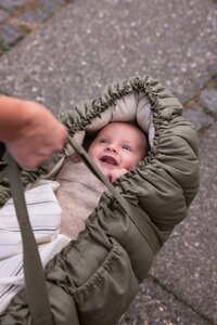 Sebra 3-in-1 Baby Nest, dark olive - Sebra