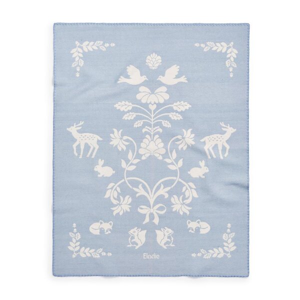Elodie Details tekk 100x75cm, Blueberry Blue - Elodie Details