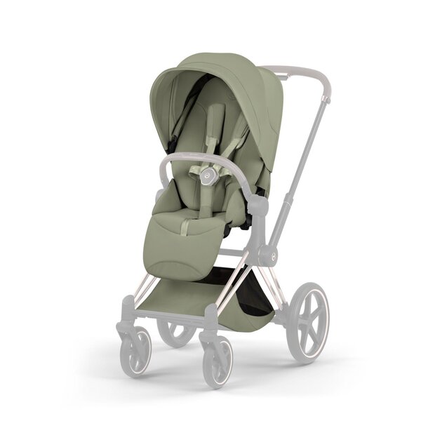 Cybex Priam Style stroller set Sage Green, Frame Rose Gold - Cybex