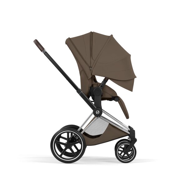 Cybex Priam Style stroller set Coconut Brown,Frame Chrome Brown - Cybex