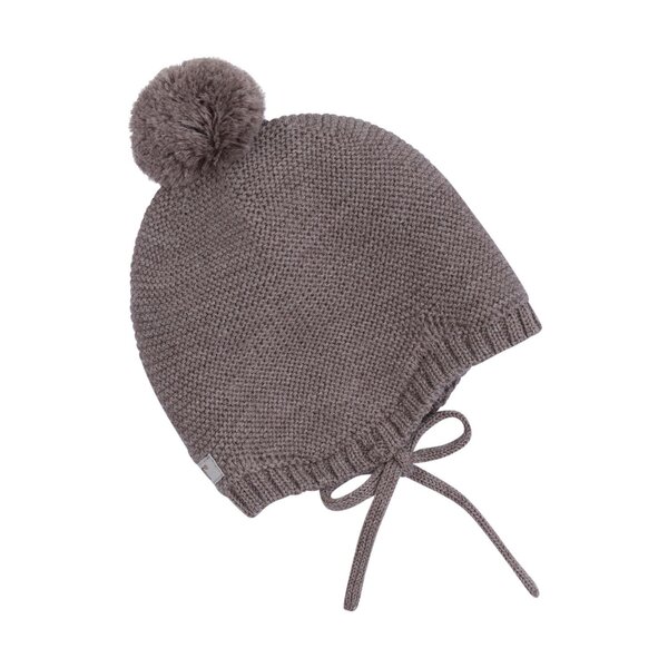 Huttelihutt Bonnet Wool Knit Pompom - Huttelihutt