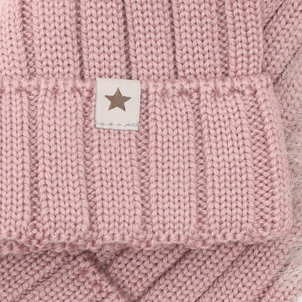 Huttelihutt Hat Knit Alpaca Pompoms - Huttelihutt
