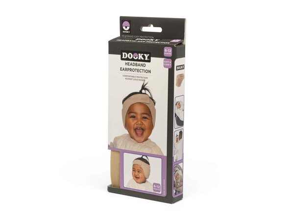 Dooky headband Baby Ear Protection 6-12m Beige - Dooky