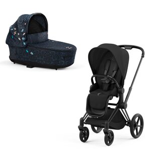 Cybex Priam V4 stroller set Jewels-Sepia Black, Frame Matt Black - Cybex